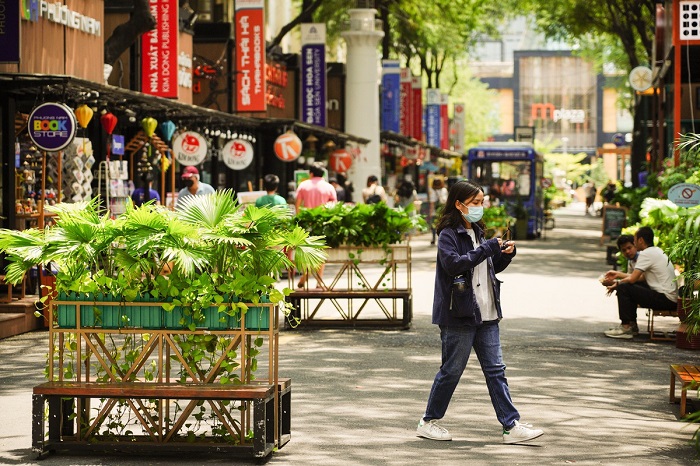 Địa điểm chụp hình tại đường sách Nguyễn Văn Bình